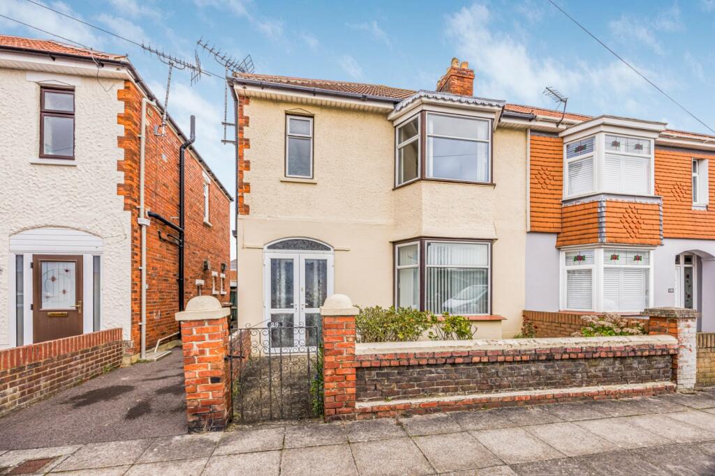 3 bedroom semi-detached house for sale in Heathcote Road, Portsmouth, Hampshire, PO2