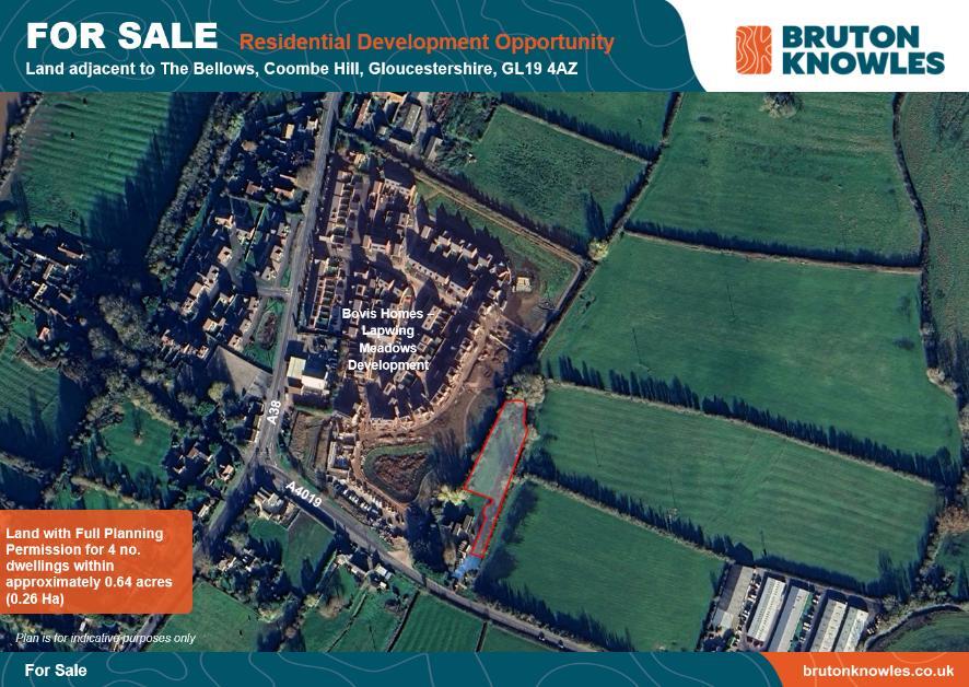 Main image of property: Land Adjacent To The Bellows, A4019, Coombe Hill, Gloucester, Gloucestershire, GL19