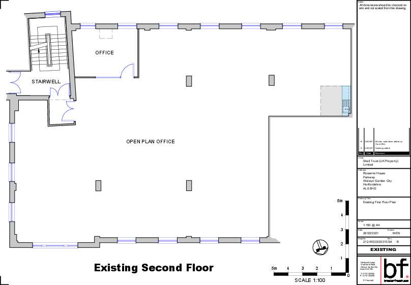 Rosanne House  04B  Existing Second Floor Plan A4.pdf