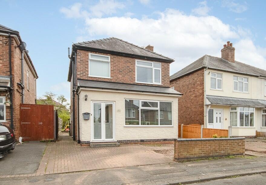 3 bedroom detached house for sale in Evelyn Grove, Chaddesden, Derby, Derbyshire, DE21