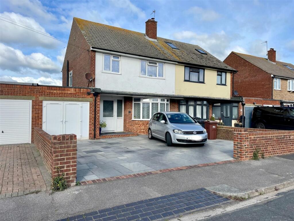 3 bedroom semi-detached house for sale in Astaire Avenue, Roselands, Eastbourne, BN22