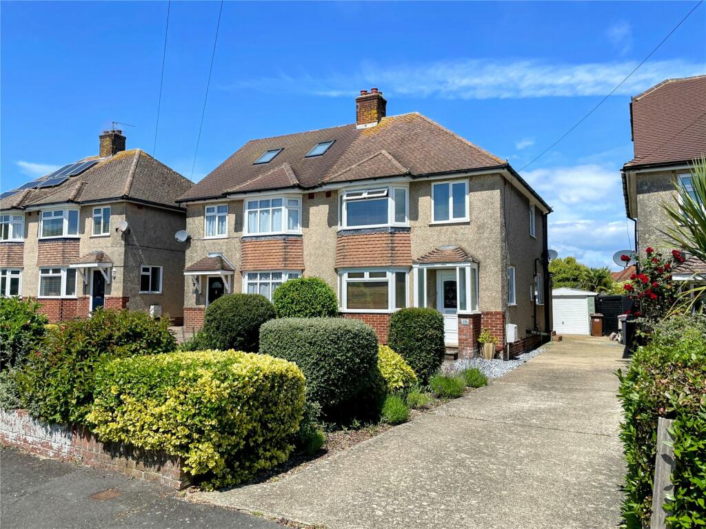 3 bedroom semi-detached house for sale in Oldfield Avenue, Willingdon, Eastbourne, BN20