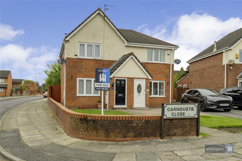 2 bedroom semidetached house for sale in Carnoustie Close, Liverpool