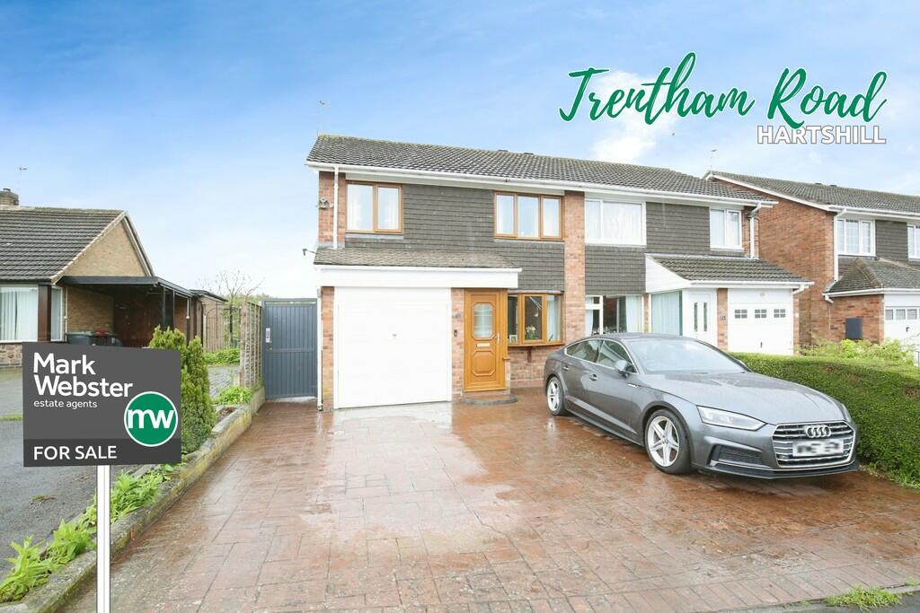 3 bedroom semidetached house for sale in Trentham Road, Hartshill, CV10