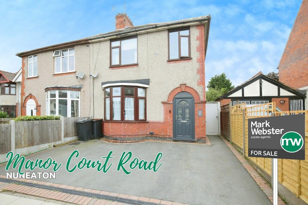 3 bedroom semidetached house for sale in Manor Court Road, Nuneaton, CV11
