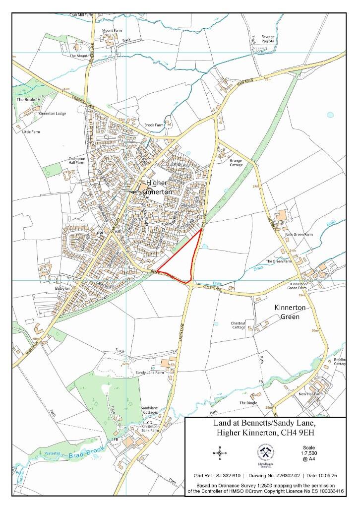 Main image of property: 4.26 ACRES PASTURELAND AT BENNETTS LANE/HIGHER KINNERTON, NR CHESTER