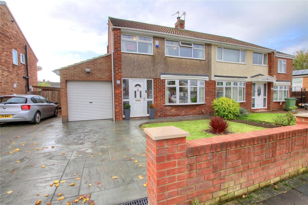 3 bedroom semidetached house for sale in Tunstall Avenue, Billingham, TS23