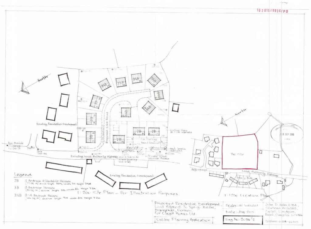 Plot for sale in Bryneglwys, LL21