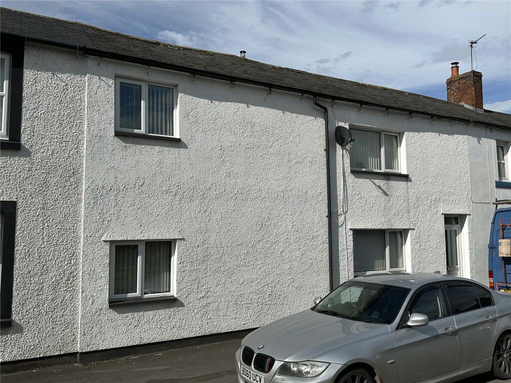 2 bedroom terraced house for sale in Bank Street, Longtown, Carlisle, Cumbria, CA6