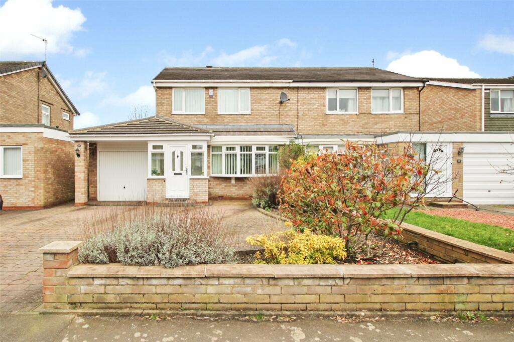 3 bedroom semidetached house for sale in Denham Drive, Seaton Delaval