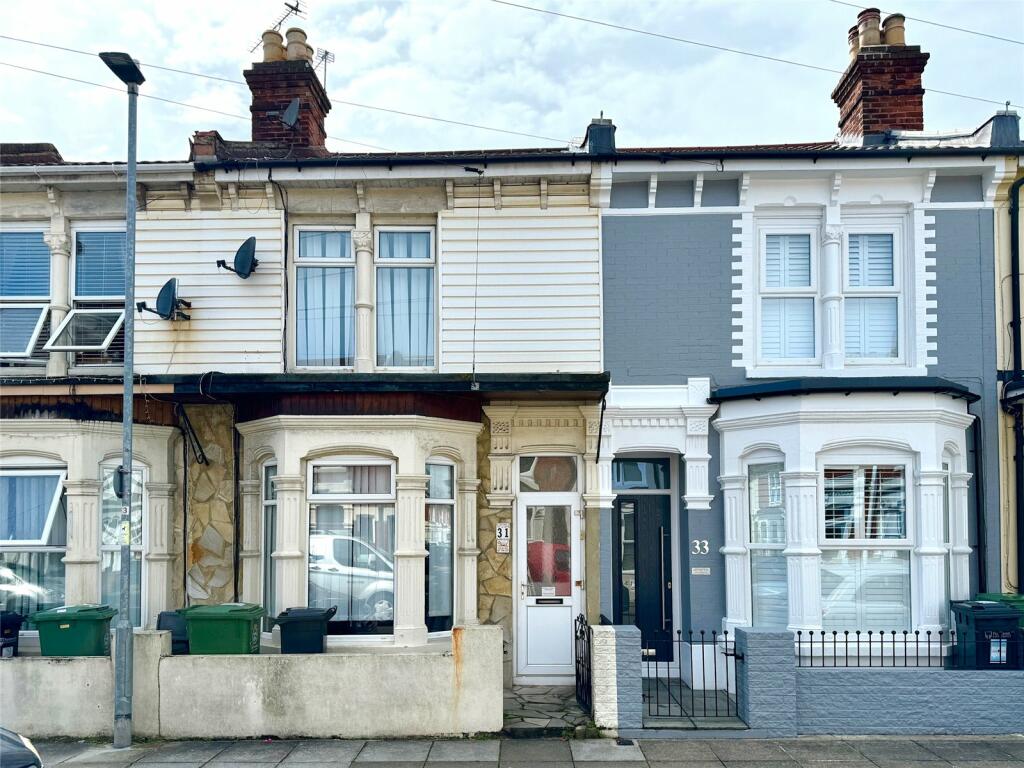 3 bedroom terraced house for sale in Folkestone Road, Portsmouth, Hampshire, PO3