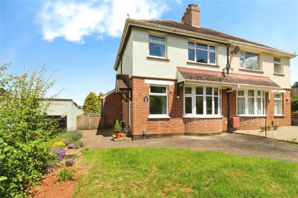 3 bedroom semidetached house for sale in Bradley Road, Newton Abbot, Teignbridge, TQ12