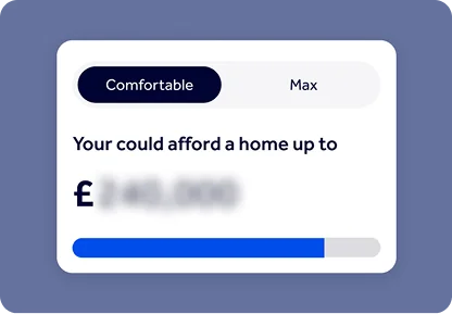 Affordability calculator screenshot