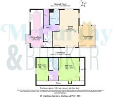 1A Cranleigh Gardens, Northwood PO31 8AS - all flo