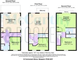 12 Cormorant Grove, Newport, PO30 2DY - all floors