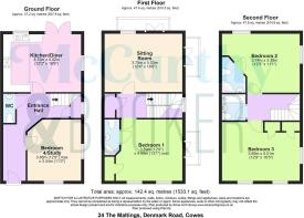 24 The Maltings, Denmark Road, Cowes - all floors.