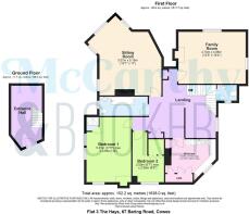 Flat 3 The Hays, 67 Baring Road, Cowes - all floor