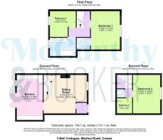 3 Bell Cottages, Medina Road, Cowes - all floors.J