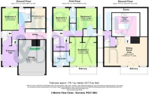 3 Marine View Close , Gurnard, PO31 8BU - all floo