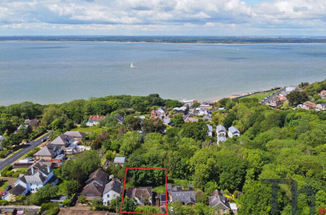 Aerial View of Property & Solent