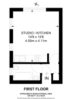 Floorplan area for info only, not for £/sq. ft valuation