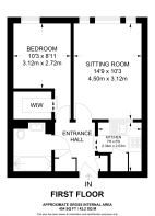 Floorplan area for info only, not for £/sq. ft valuation