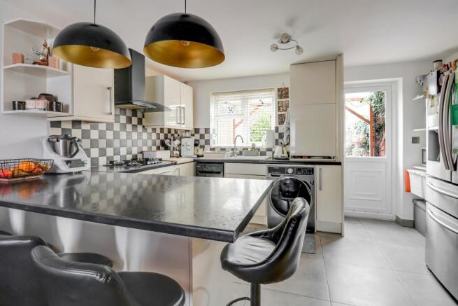 open plan kitchen