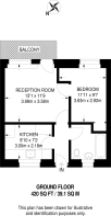 Floorplan area for info only, not for Â£/sq. ft valuation