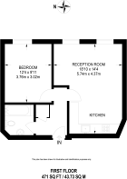 Floorplan area for info only, not for £/sq. ft valuation