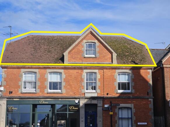 Flat is area highlighted in yellow 