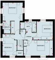 The Avondale first floor floorplan Part L DWH Clipstone Park Leighton Buzzard