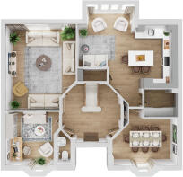 Ground floor plan Evesham