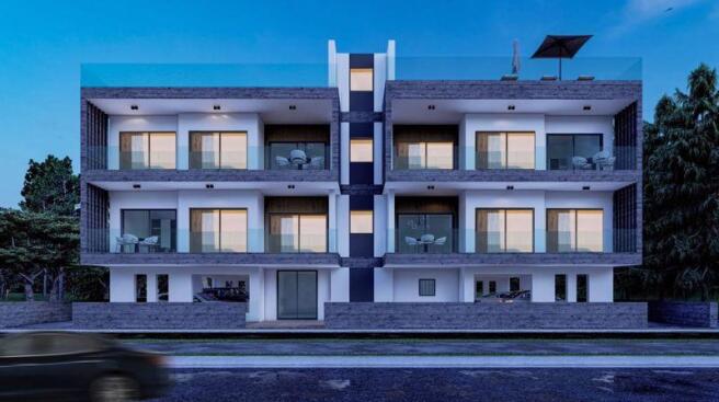 Front of Apartments
