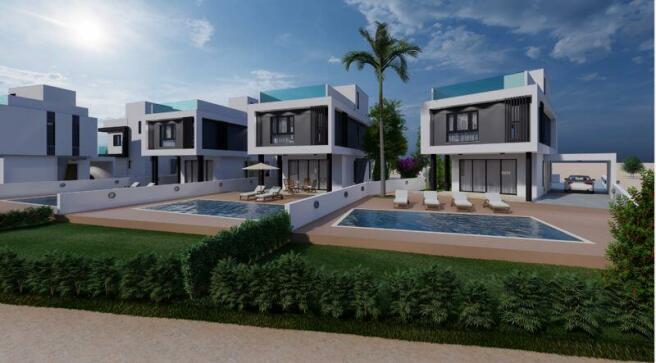 View of Villas 1, 2