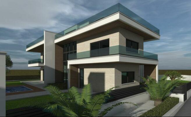 Side of Villa -...