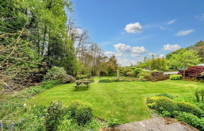 Communal gardens, next to river Gilpin