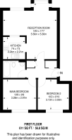 Floorplan area for info only, not for £/sq. ft valuation