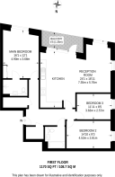Floorplan area for info only, not for £/sq. ft valuation