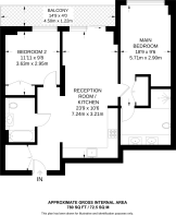 Floorplan area for info only, not for £/sq. ft valuation