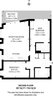 Floorplan area for info only, not for £/sq. ft valuation