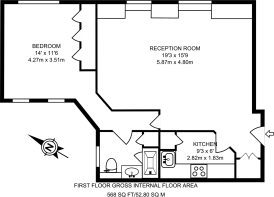 Floorplan area for info only, not for £/sq. ft valuation