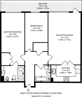Floorplan area for info only, not for £/sq. ft valuation