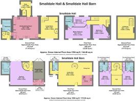 Smalldale Hall &Smalldale Hall Barn combined floor
