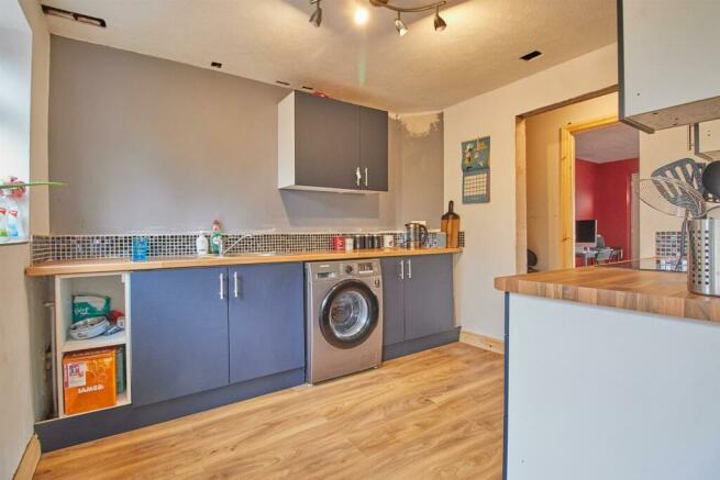 Refitted 'L' shaped kitchen to rear