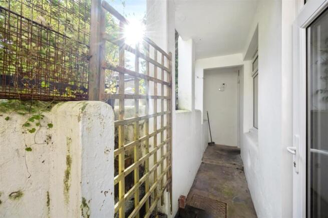 Small rear patio