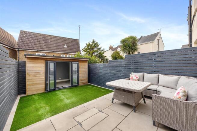 West facing rear garden