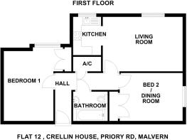 Flat 12 , Crellin House, Priory Rd, Malvern - all 