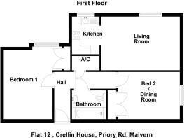Flat 12 , Crellin House, Priory Rd, Malvern - 2D.j