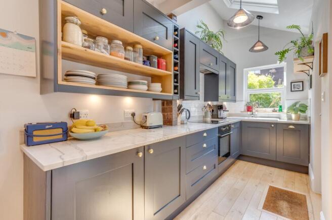 KITCHEN, DINER AND LIVING ROOM