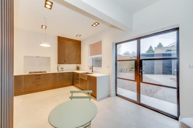 KITCHEN, DINER AND LIVING ROOM